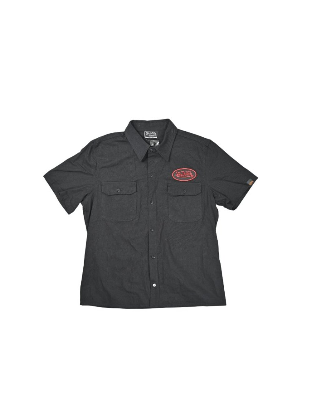 Von Dutch Classic Mechanic Shirt in Black and Red